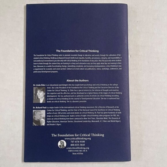 Guide for Education To Critical Thinking Competency Standards Elder and Paul - Picture 6 of 6